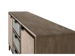 Aparador fabricado en madera de acacia y metal 160cm