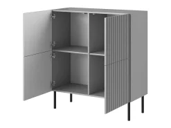 Aparador Gatsby de 4 puertas en gris claro