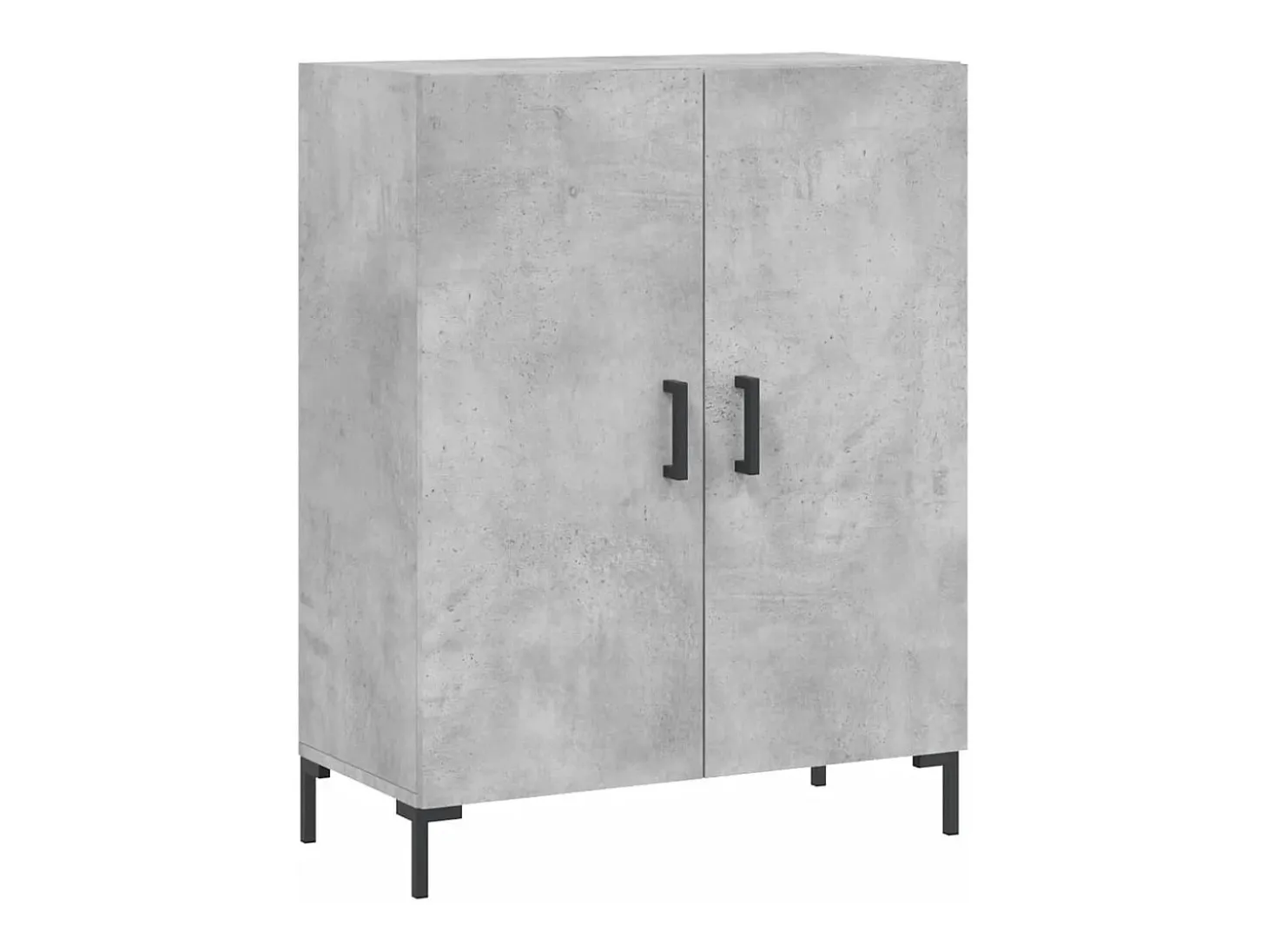 Aparador gris hormigón 69,5x34x90 cm madera de ingeniería