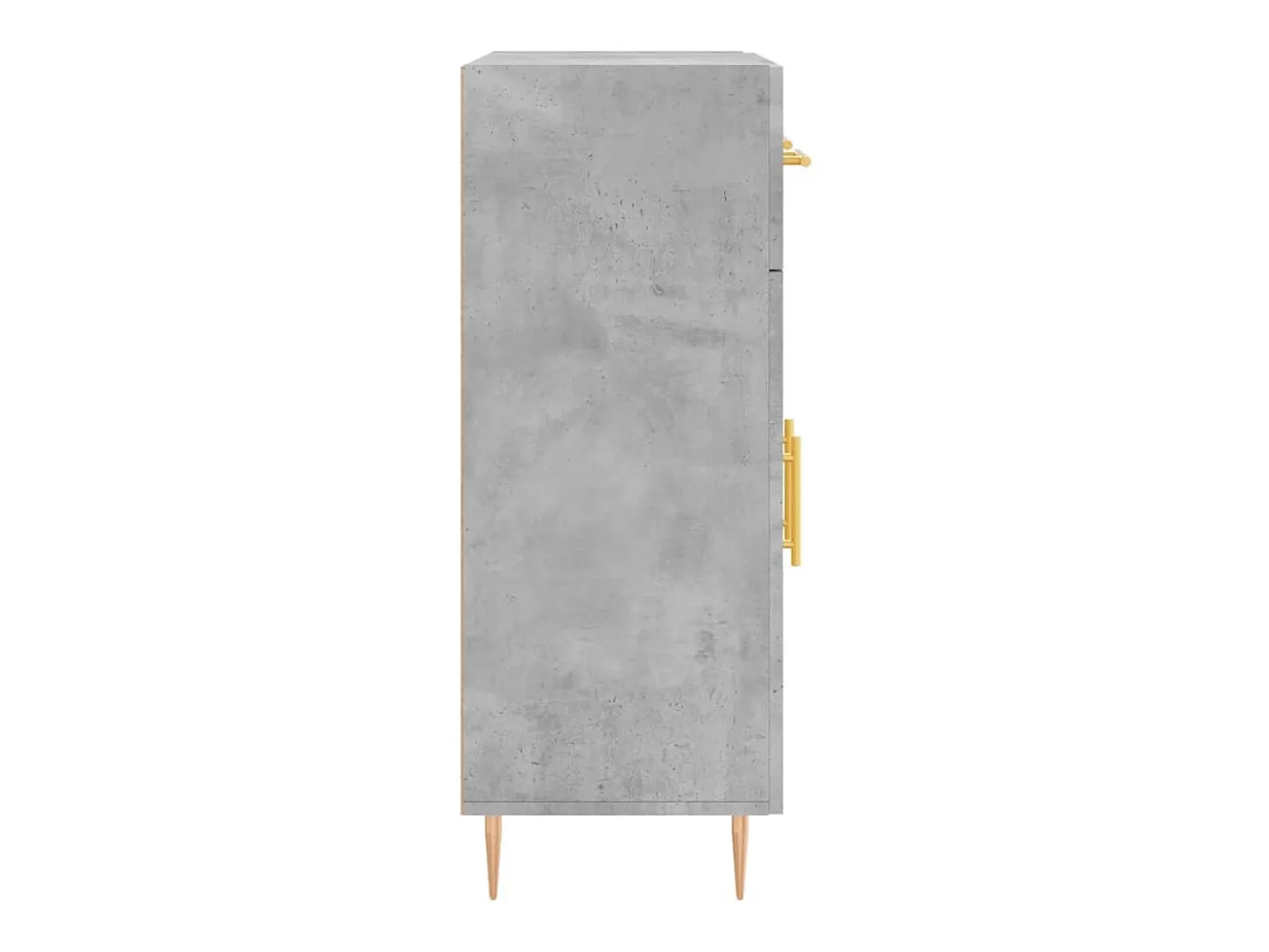 Aparador gris hormigón 69,5x34x90 cm madera de ingeniería