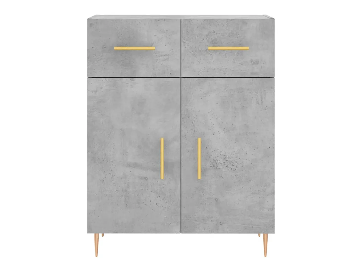 Aparador gris hormigón 69,5x34x90 cm madera de ingeniería