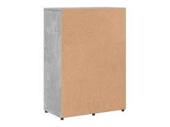 Aparador gris hormigón 60x31x84 cm madera de ingeniería
