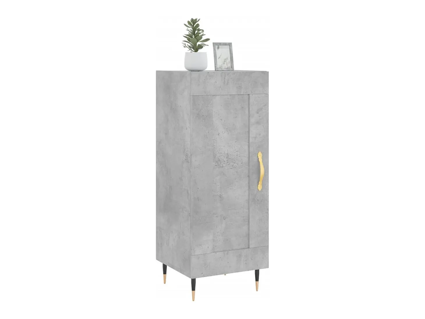 Aparador Gris Hormigón 34,5x34x90 cm Madera de Ingeniería