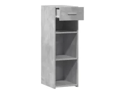 Aparador gris hormigón 30x42,5x93 cm madera de ingeniería