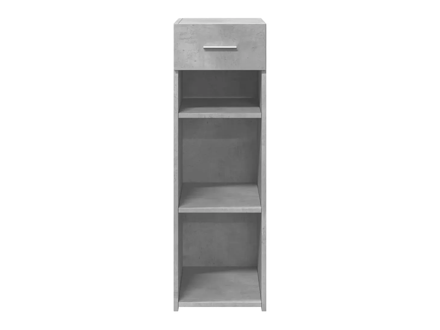 Aparador gris hormigón 30x42,5x93 cm madera de ingeniería
