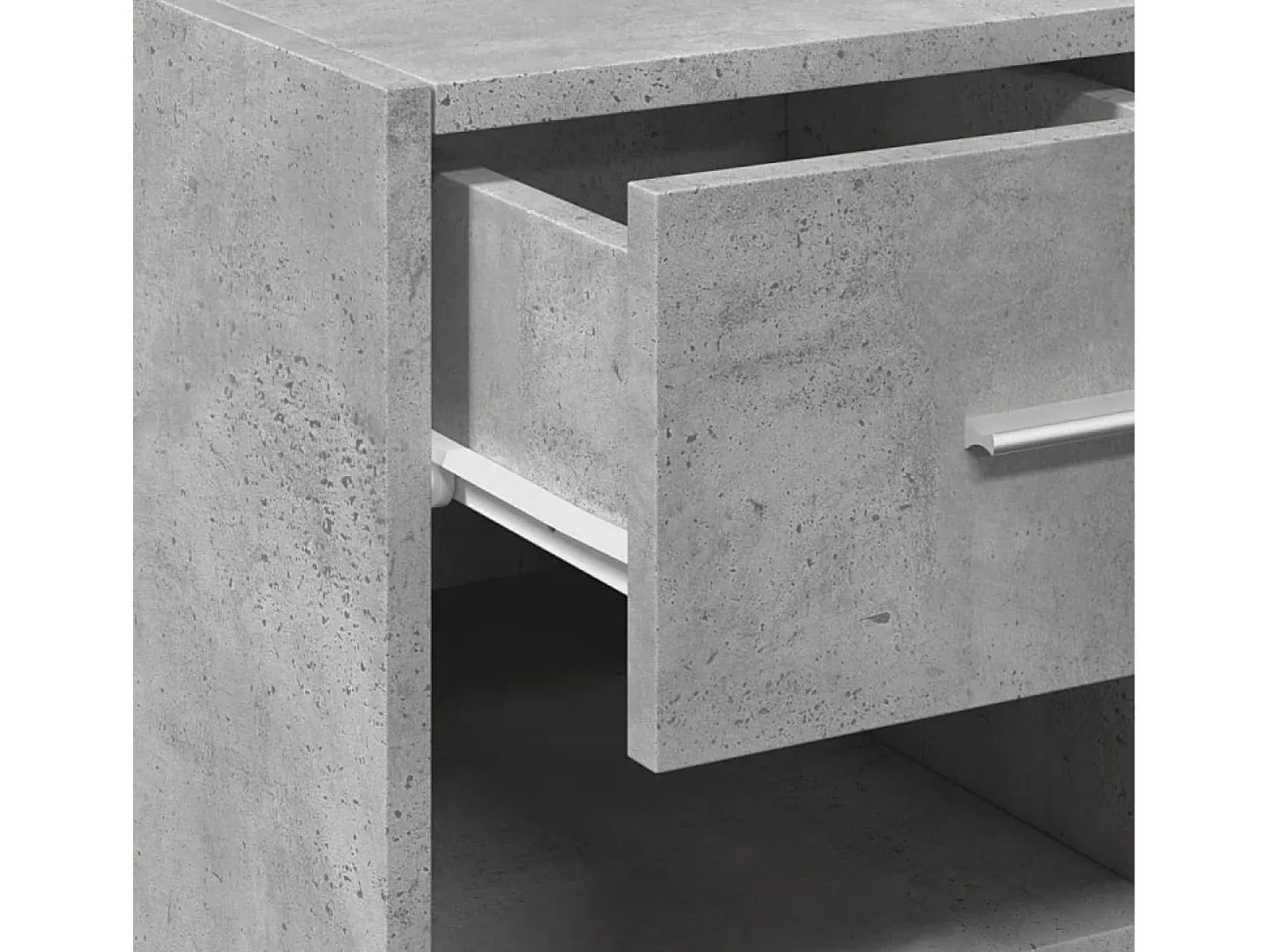 Aparador gris hormigón 30x42,5x93 cm madera de ingeniería