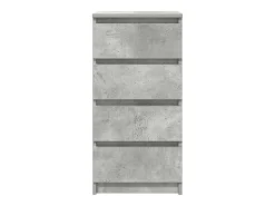 Aparador gris hormigón 37,5x35x76 cm madera de ingeniería