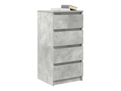 Aparador gris hormigón 37,5x35x76 cm madera de ingeniería