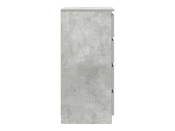 Aparador gris hormigón 37,5x35x76 cm madera de ingeniería