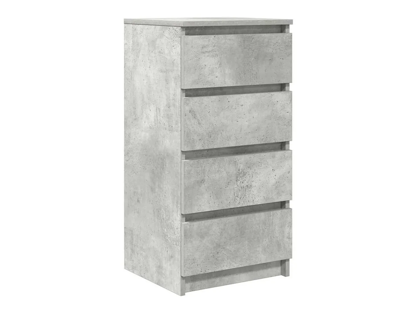 Aparador gris hormigón 37,5x35x76 cm madera de ingeniería