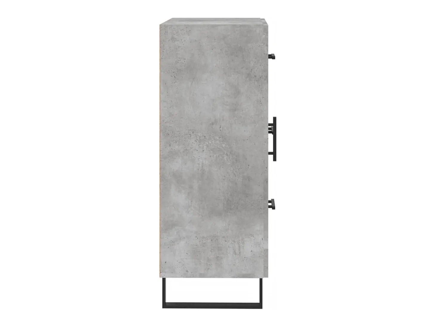 Aparador gris hormigón 69,5x34x90 cm madera de ingeniería