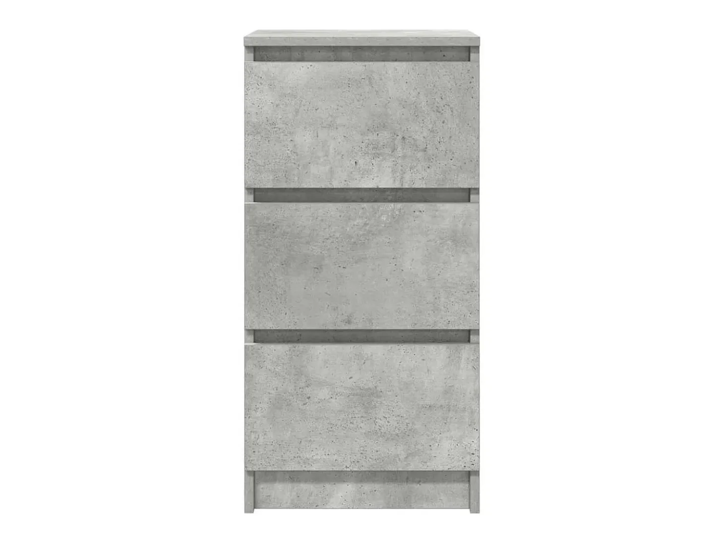 Aparador gris hormigón 37,5x35x76 cm madera de ingeniería
