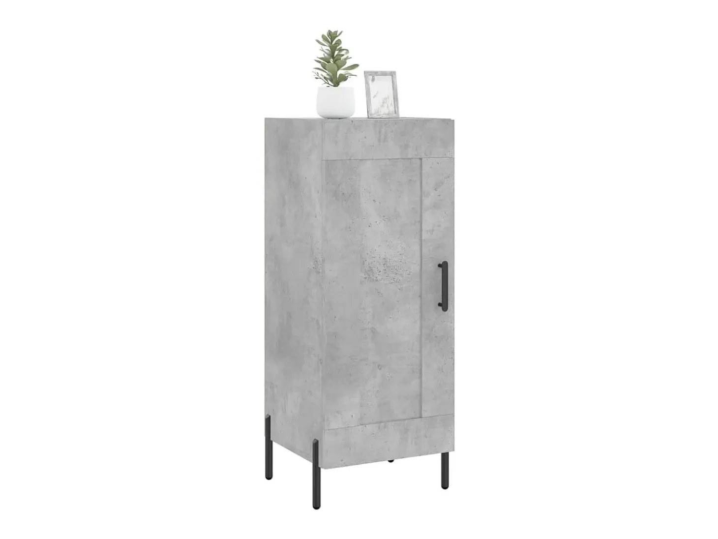 Aparador Gris Hormigón 34,5x34x90 cm Madera de Ingeniería
