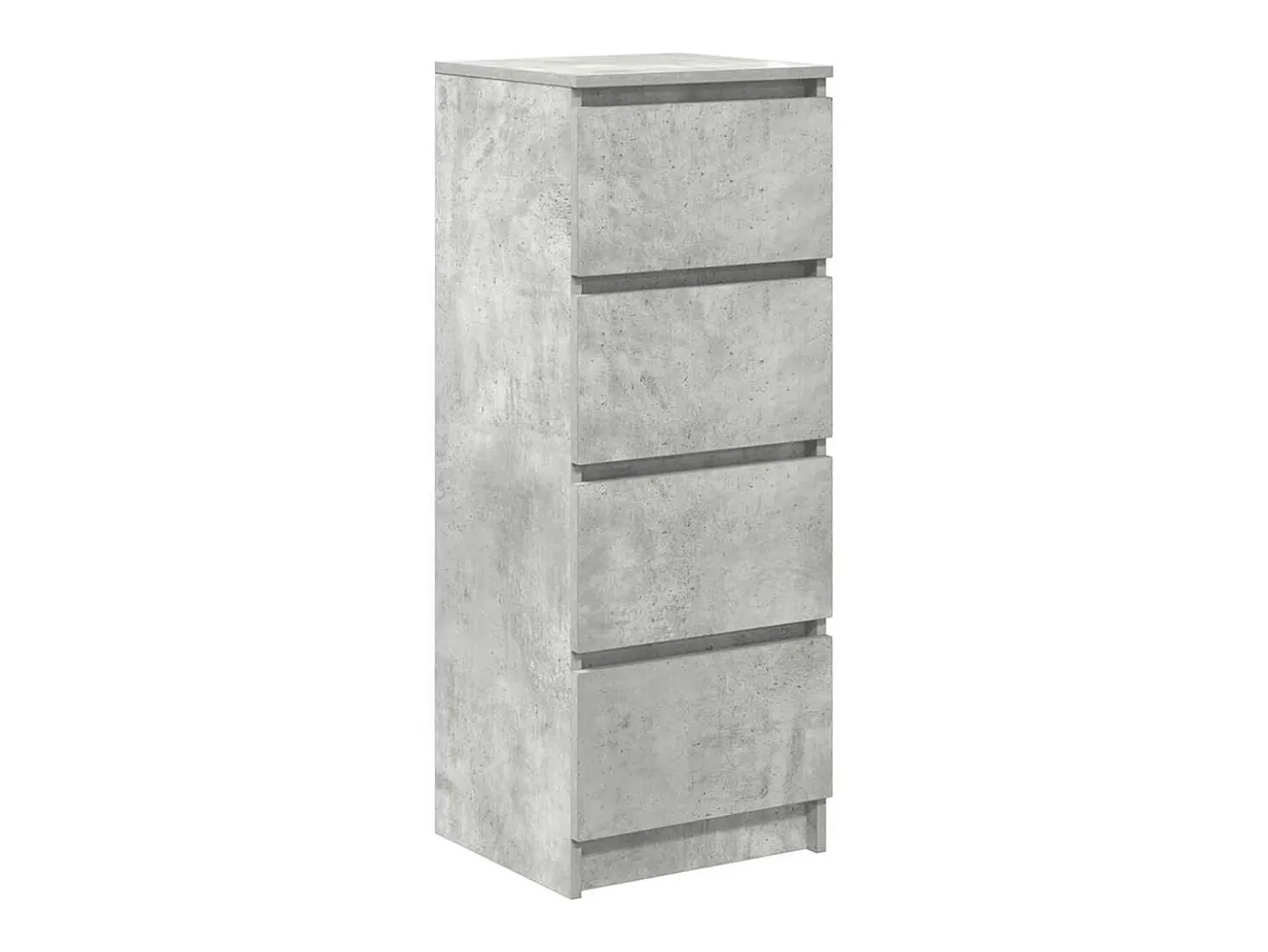 Aparador gris hormigón 37,5x35x99 cm madera de ingeniería