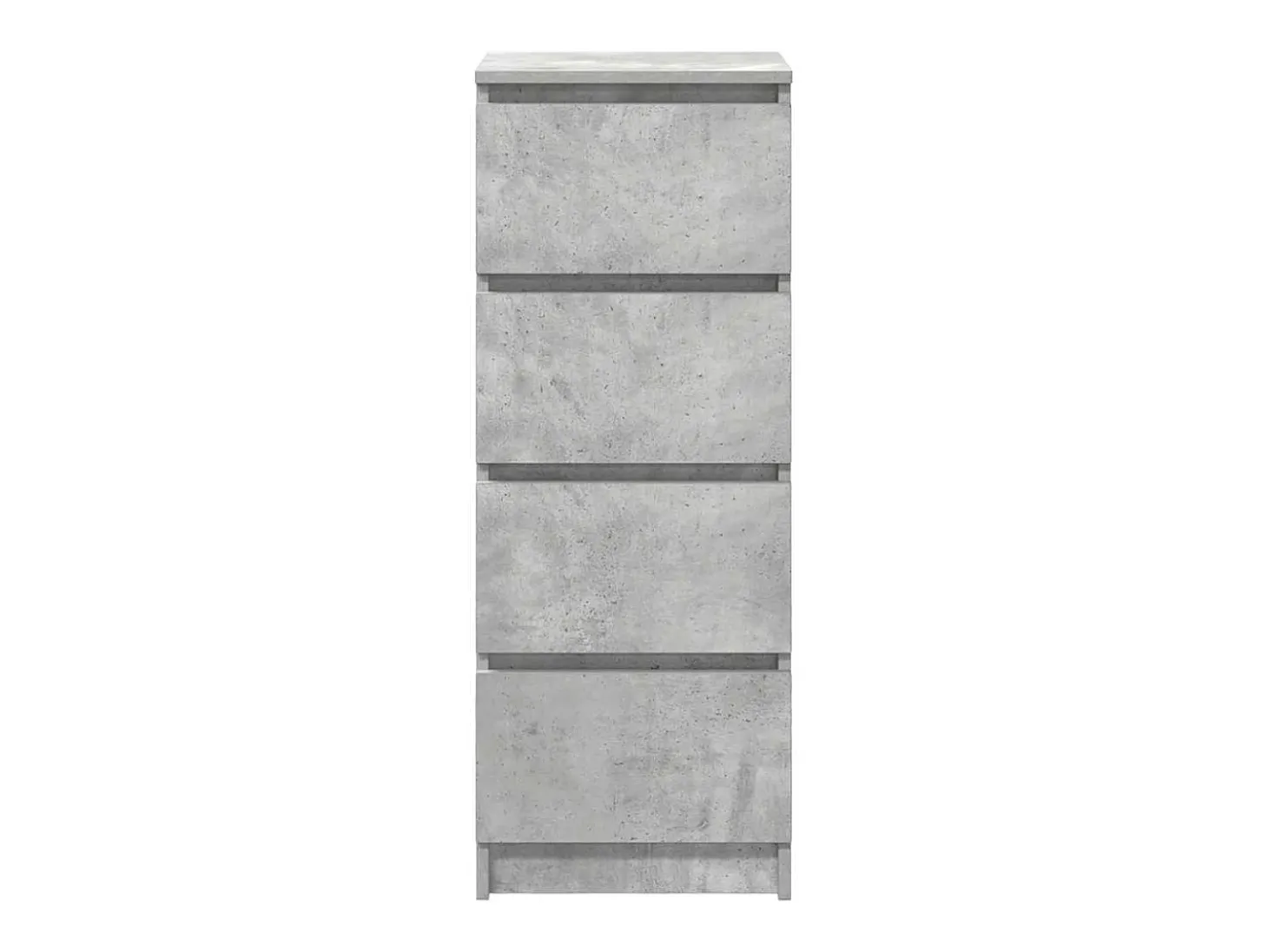 Aparador gris hormigón 37,5x35x99 cm madera de ingeniería