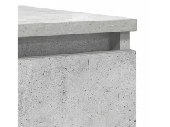 Aparador gris hormigón 37,5x35x99 cm madera de ingeniería