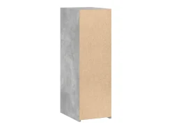 Aparador gris hormigón 30x41x93 cm madera de ingeniería
