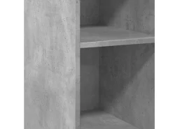 Aparador gris hormigón 30x41x93 cm madera de ingeniería