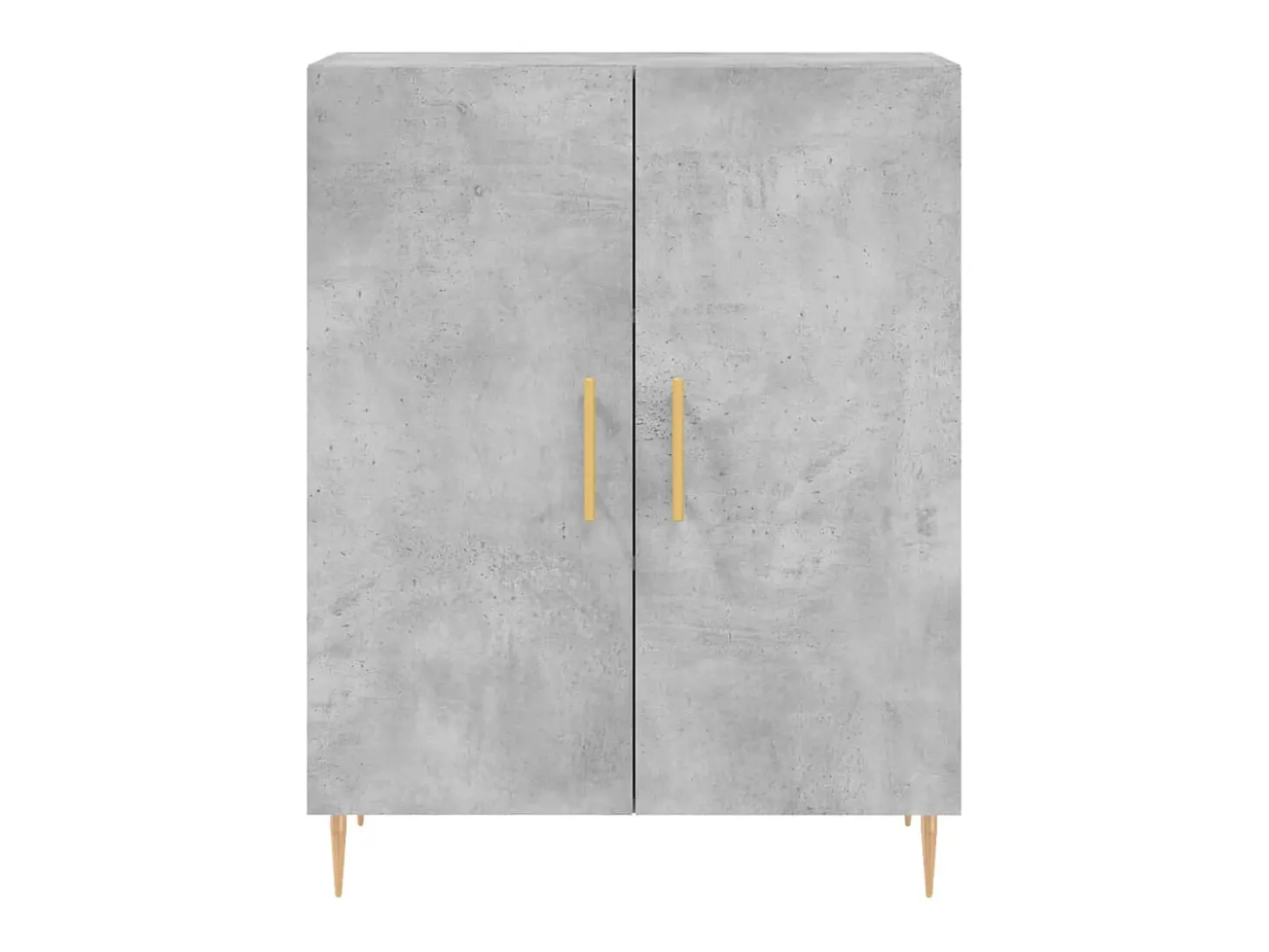Aparador gris hormigón 69,5x34x90 cm madera de ingeniería