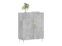Aparador gris hormigón 69,5x34x90 cm madera de ingeniería