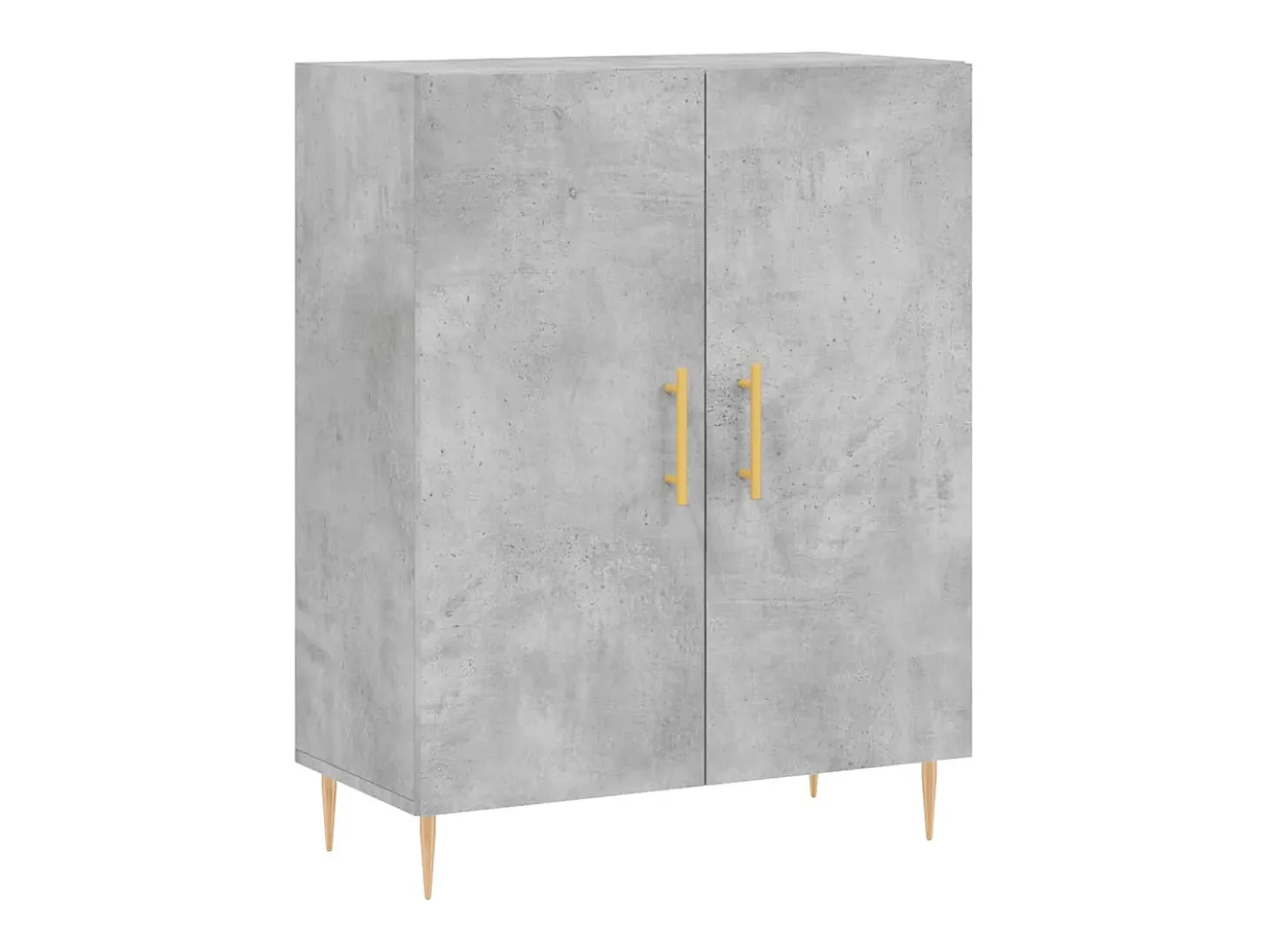 Aparador gris hormigón 69,5x34x90 cm madera de ingeniería