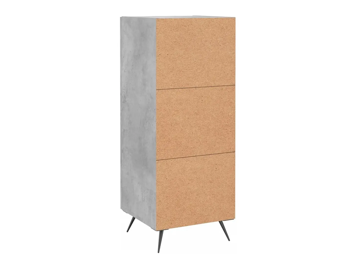 Aparador Gris Hormigón 34,5x34x90 cm Madera de Ingeniería
