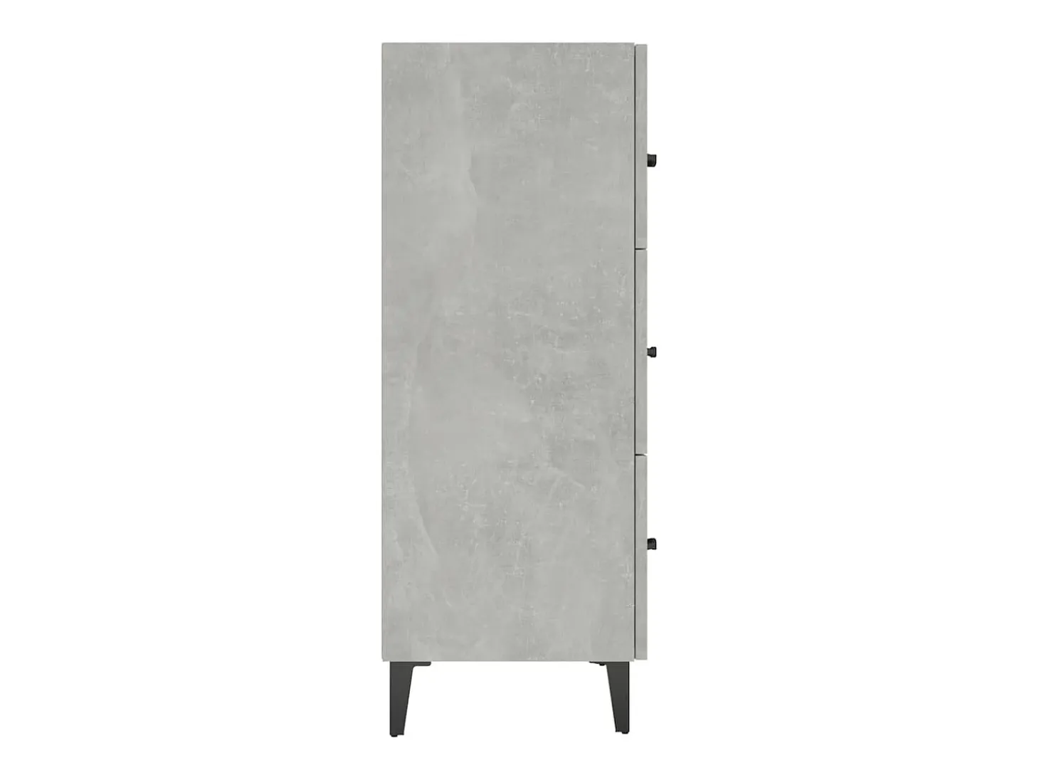 Aparador gris hormigón 69,5x34x90 cm madera de ingeniería