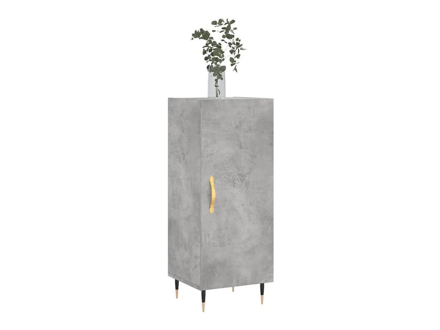 Aparador Gris Hormigón 34,5x34x90 cm Madera de Ingeniería