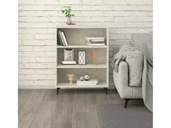 Aparador Gris Hormigón 69,5x32,5x90 cm Madera de Ingeniería