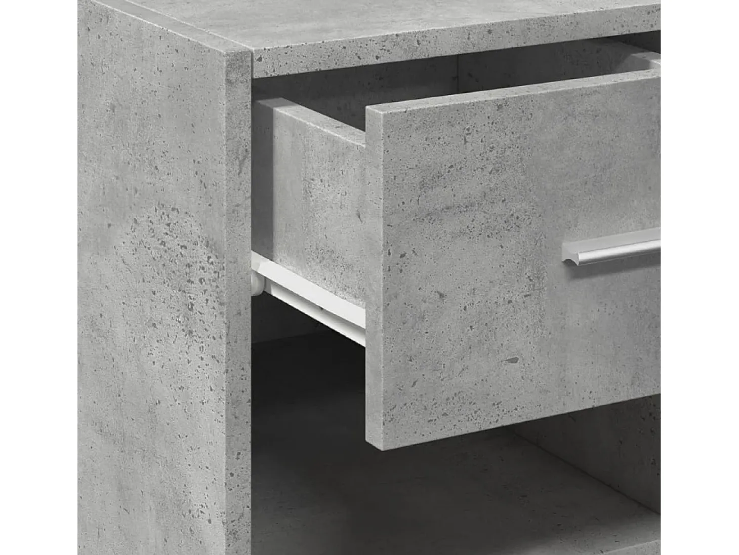 Aparador gris hormigón 40x42,5x93 cm madera de ingeniería