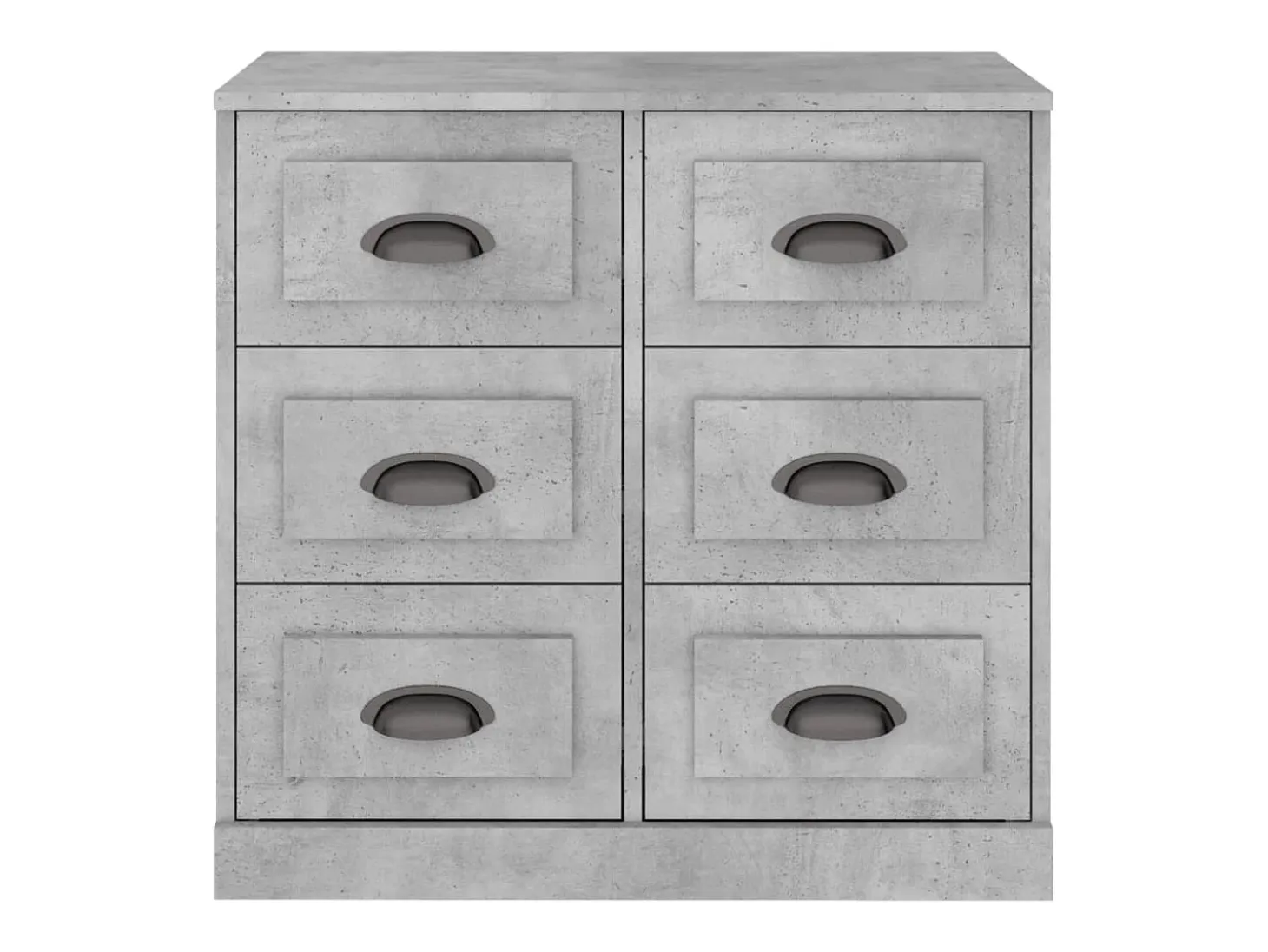 Aparador gris hormigón 70x35,5x67,5 cm madera de ingeniería