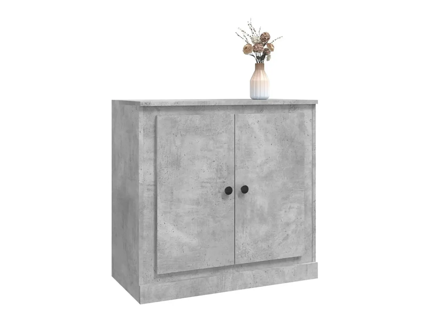Aparador gris hormigón 70x35,5x67,5 cm madera de ingeniería