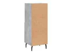 Aparador Gris Hormigón 34,5x34x90 cm Madera de Ingeniería