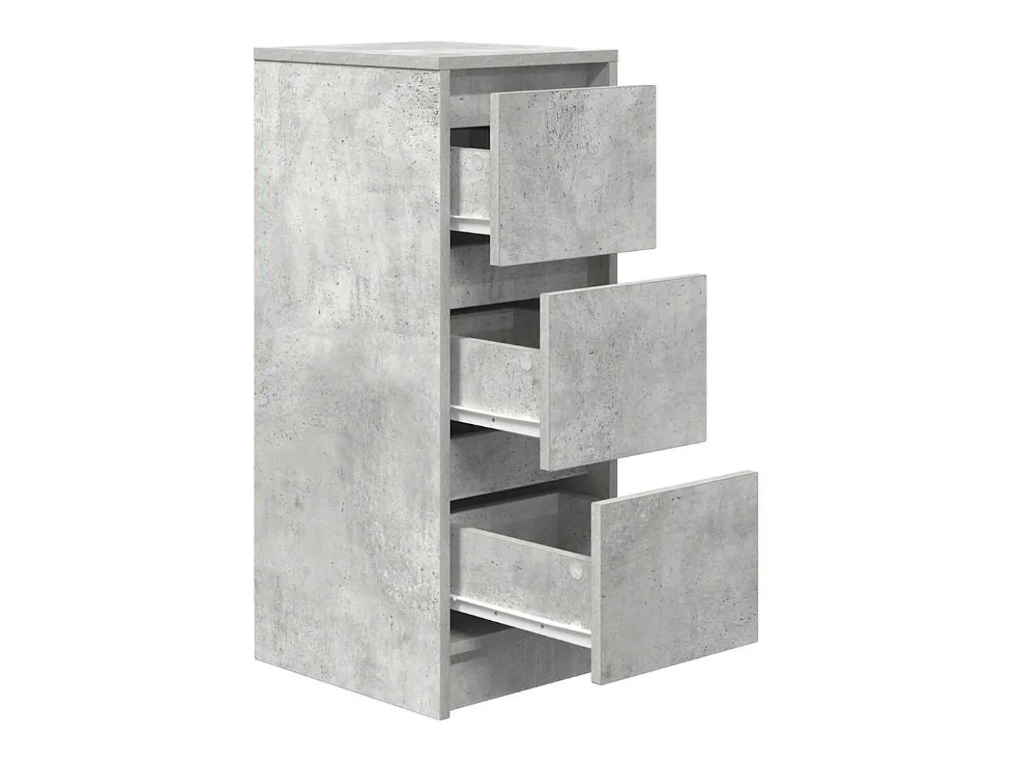Aparador gris hormigón 29,5x34x76 cm madera de ingeniería