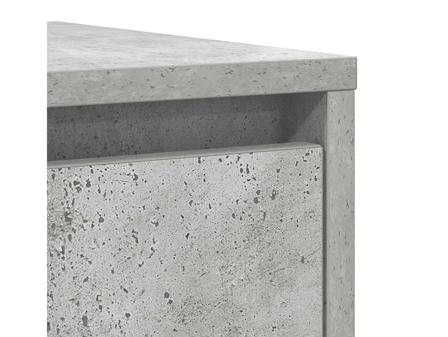 Aparador gris hormigón 29,5x34x76 cm madera de ingeniería