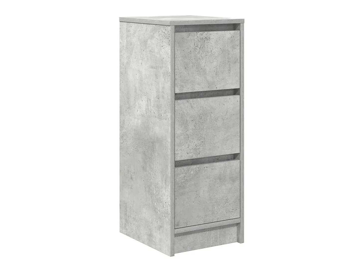 Aparador gris hormigón 29,5x34x76 cm madera de ingeniería