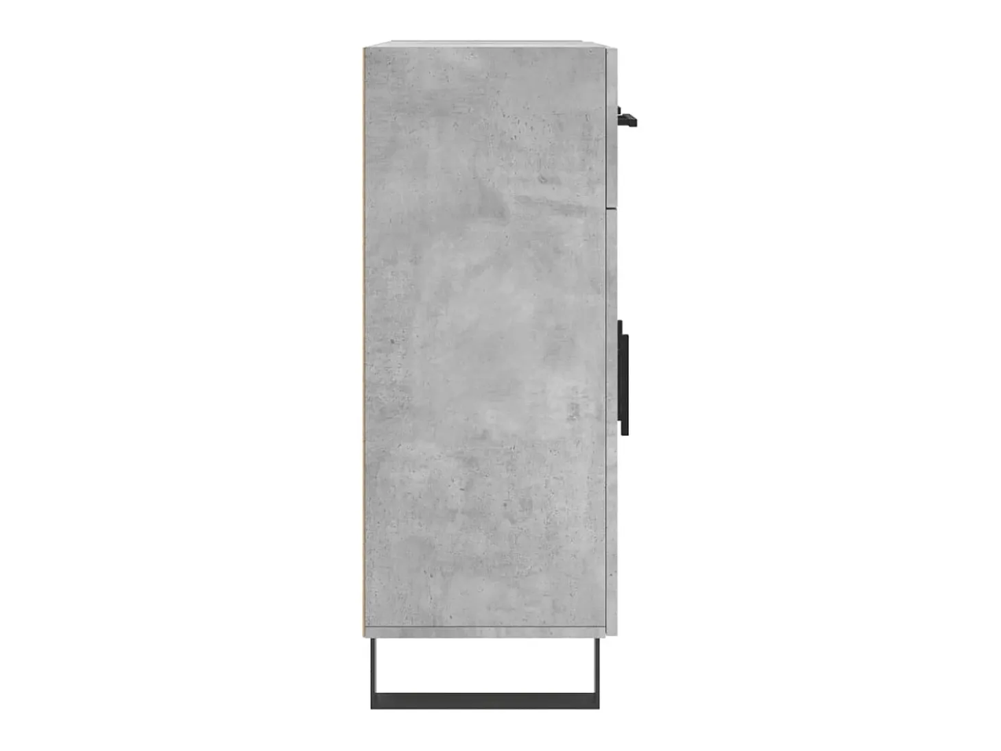 Aparador gris hormigón 69,5x34x90 cm madera de ingeniería