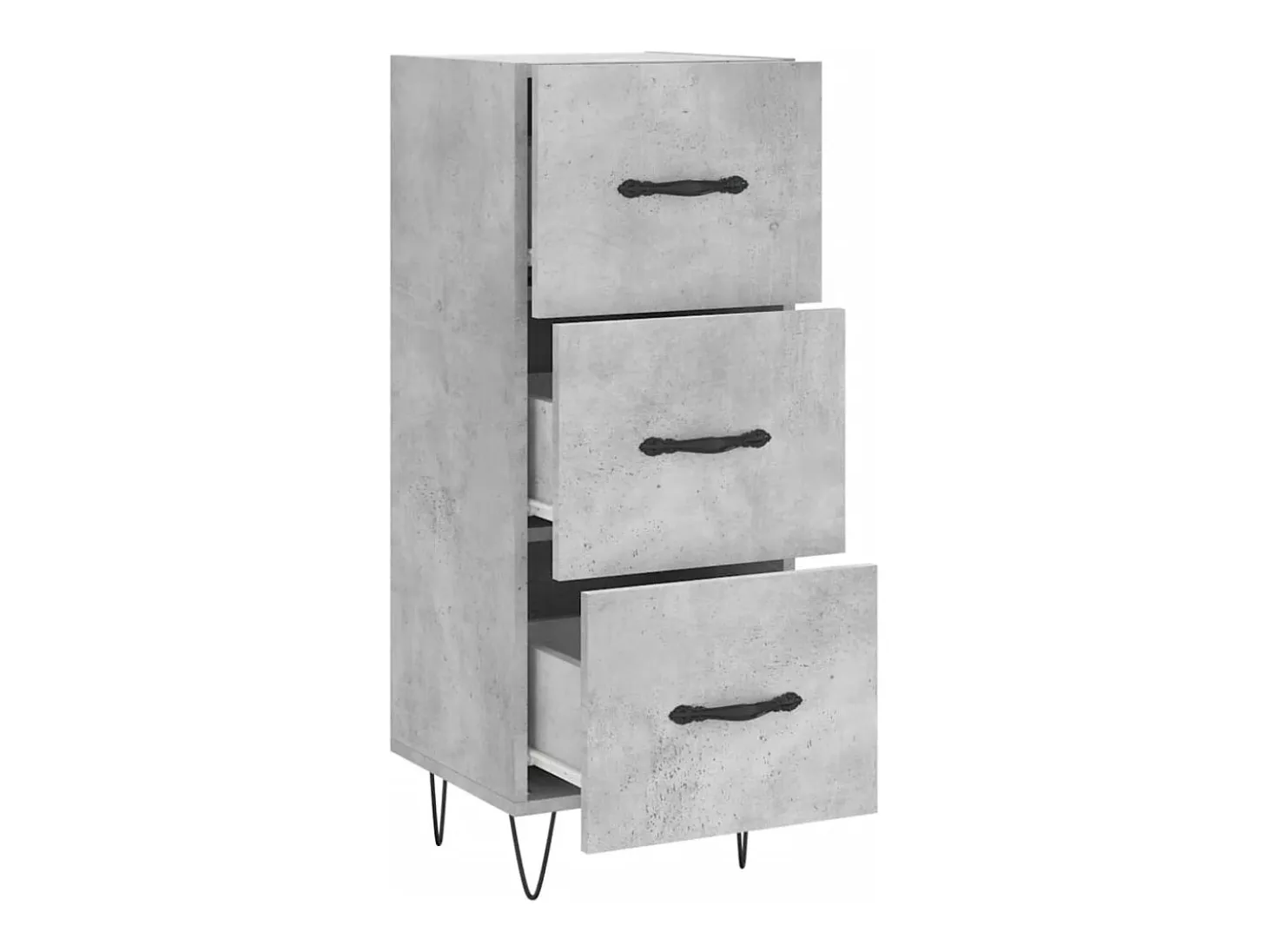 Aparador Gris Hormigón 34,5x34x90 cm Madera de Ingeniería