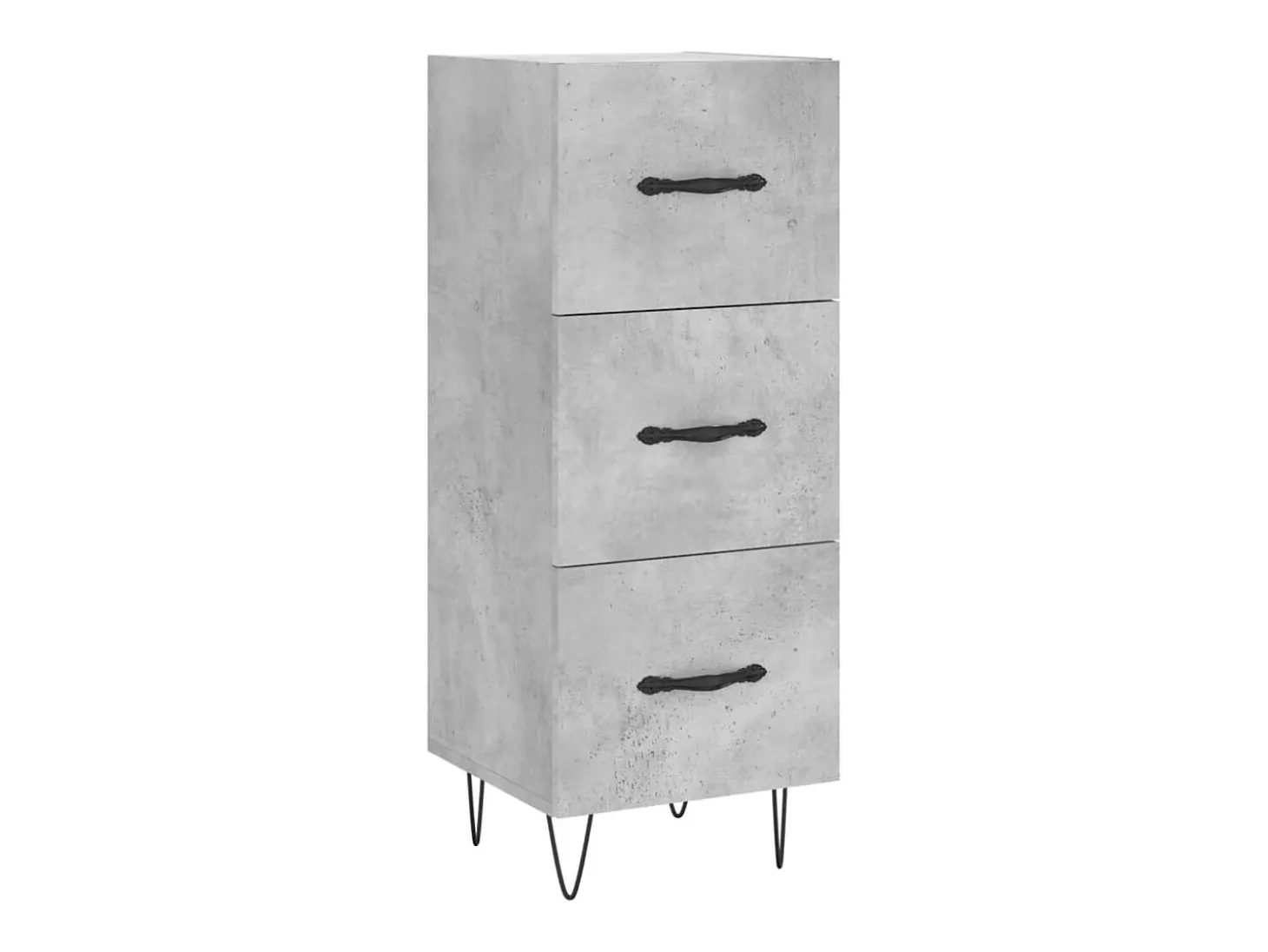 Aparador Gris Hormigón 34,5x34x90 cm Madera de Ingeniería
