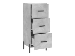 Aparador Gris Hormigón 34,5x34x90 cm Madera de Ingeniería