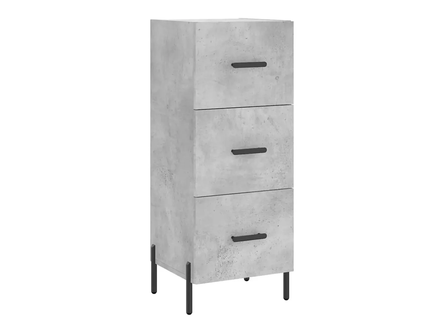 Aparador Gris Hormigón 34,5x34x90 cm Madera de Ingeniería