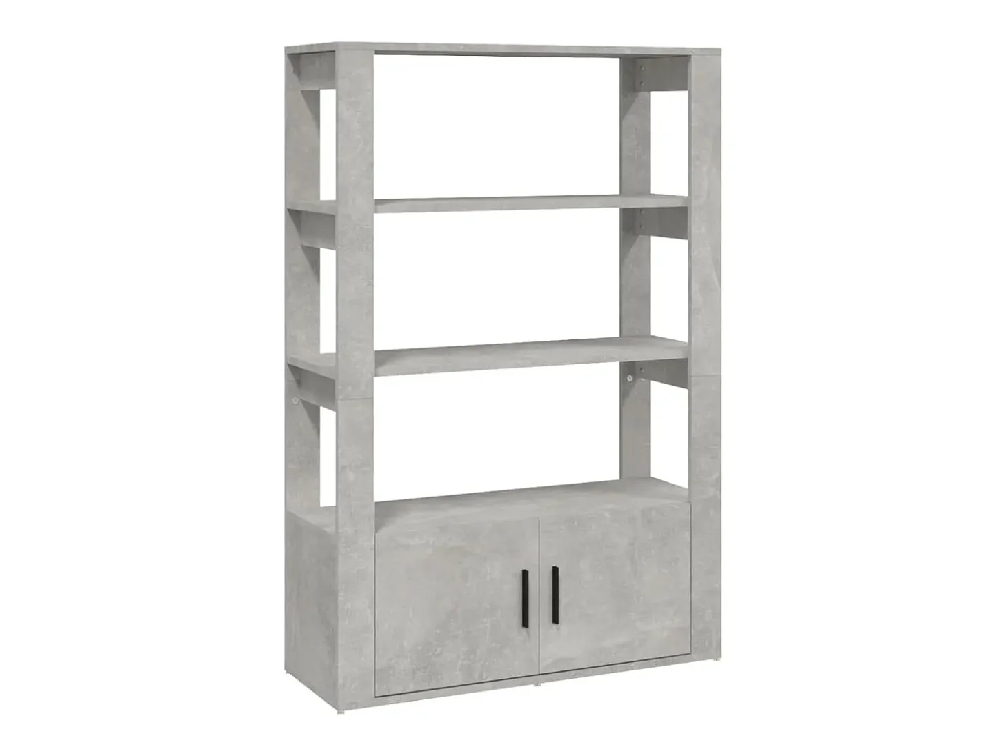 Aparador Gris Hormigón 80x30x119,5 cm Madera de Ingeniería