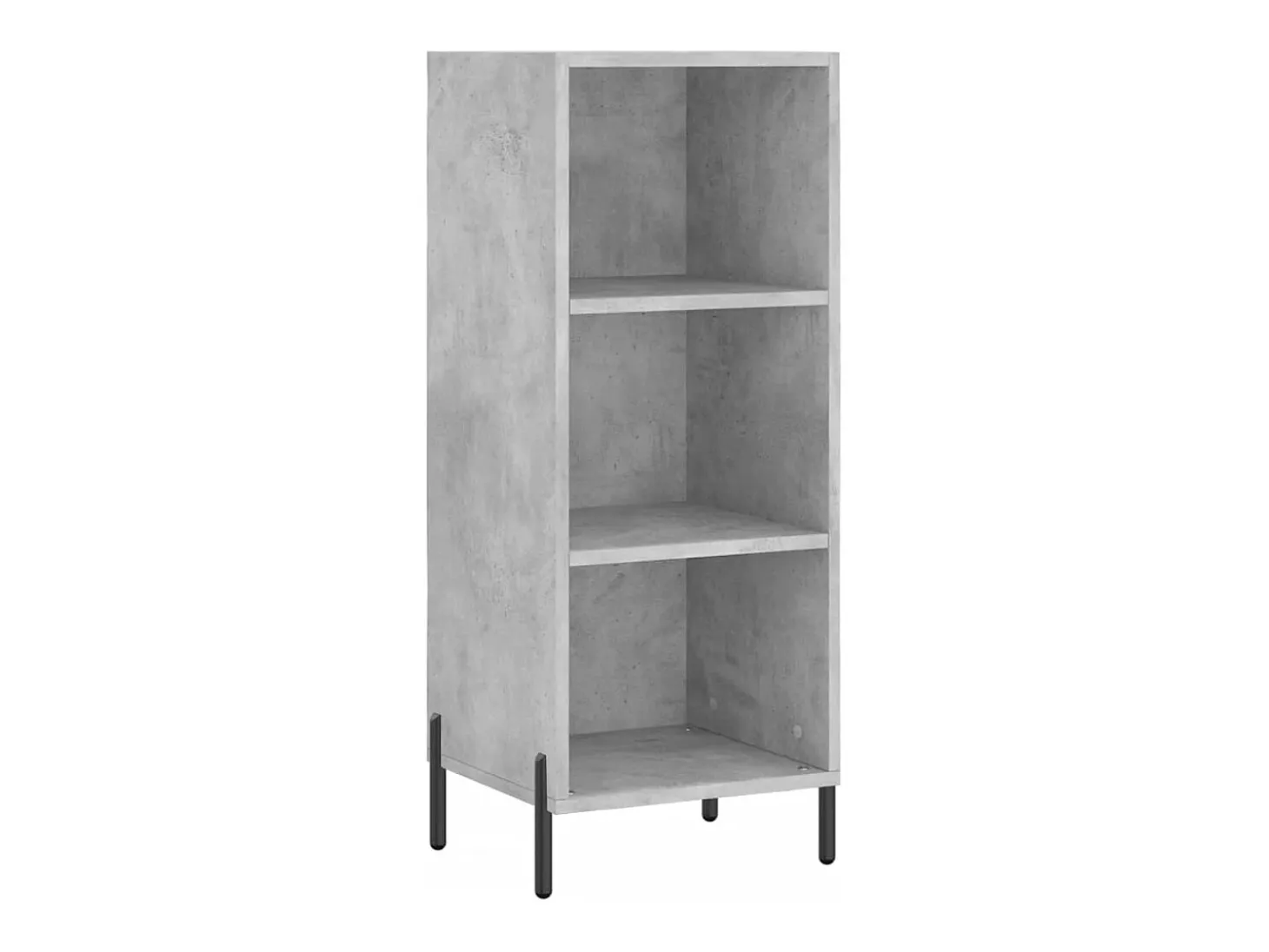 Aparador gris hormigón 34,5x32,5x90 cm madera de ingeniería