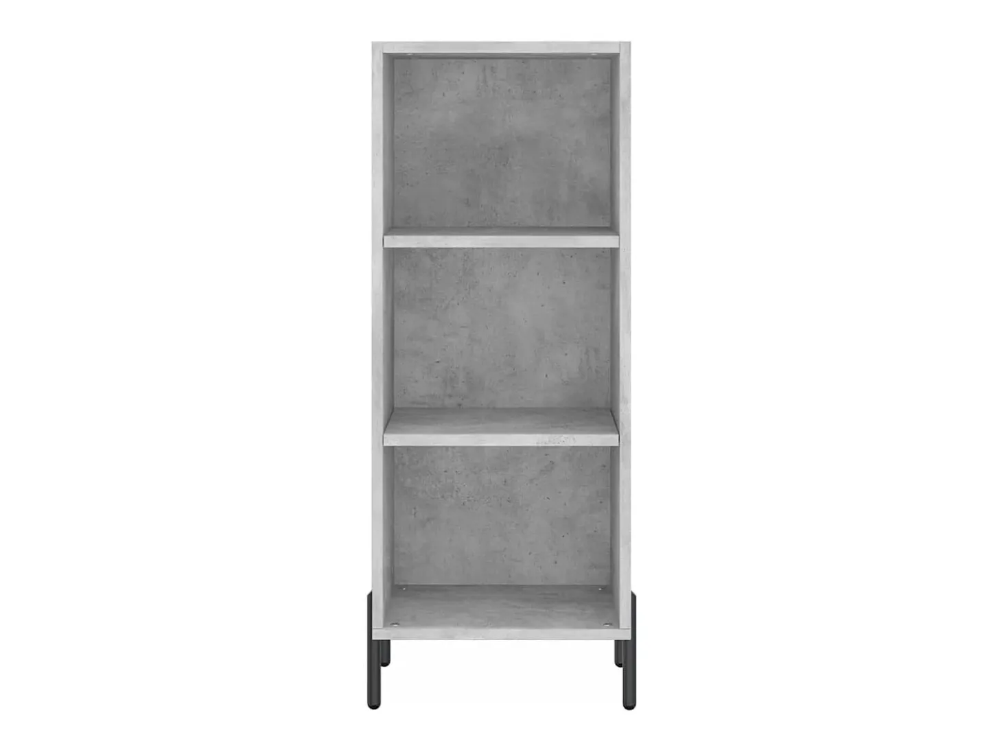 Aparador gris hormigón 34,5x32,5x90 cm madera de ingeniería