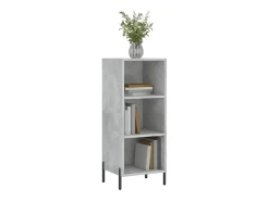Aparador gris hormigón 34,5x32,5x90 cm madera de ingeniería