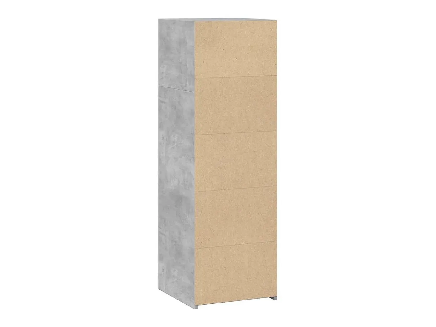 Aparador gris hormigón 40x41x124 cm madera de ingeniería