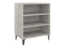 Aparador gris hormigón 57x35x70 cm madera de ingeniería
