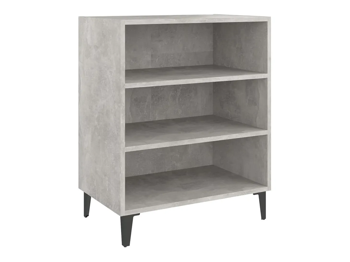Aparador gris hormigón 57x35x70 cm madera de ingeniería