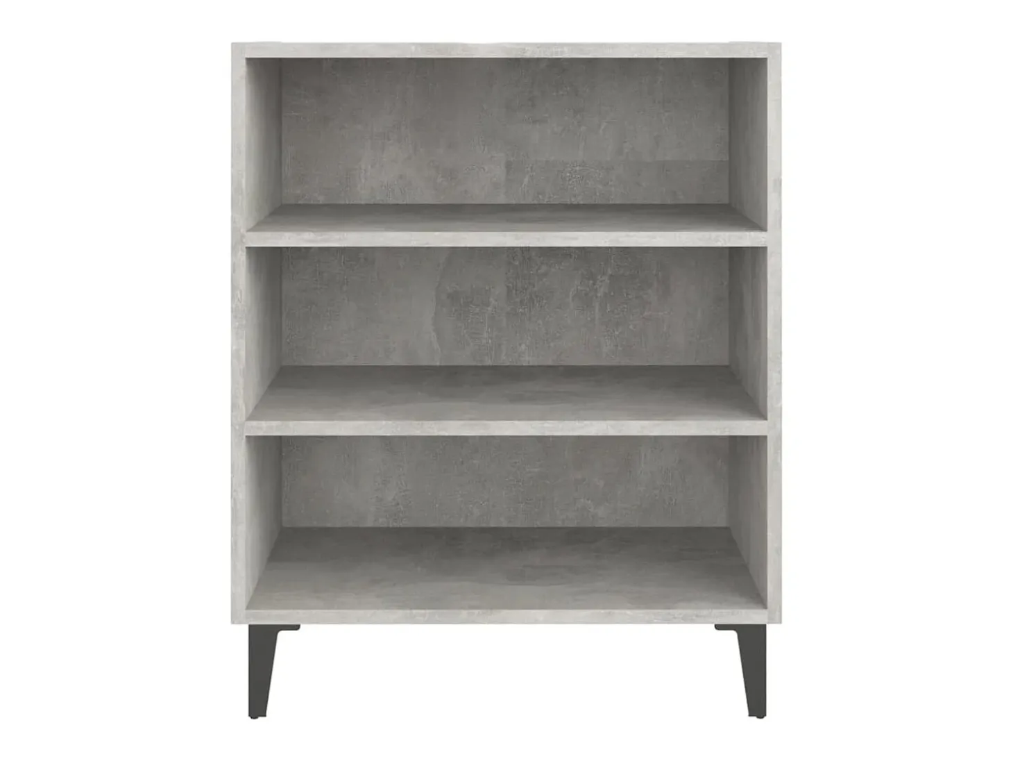 Aparador gris hormigón 57x35x70 cm madera de ingeniería