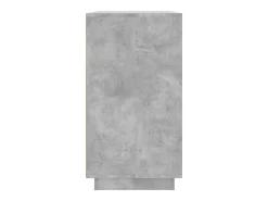 Aparador gris hormigón 80x34x75 cm madera de ingeniería